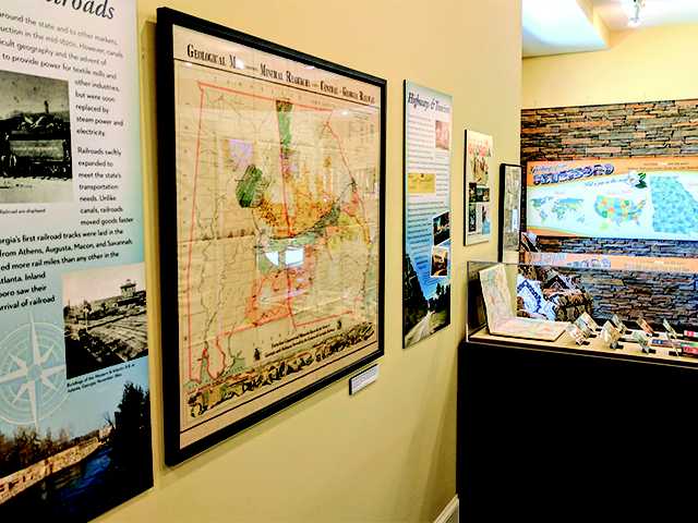 Student-developed exhibit about more than just maps