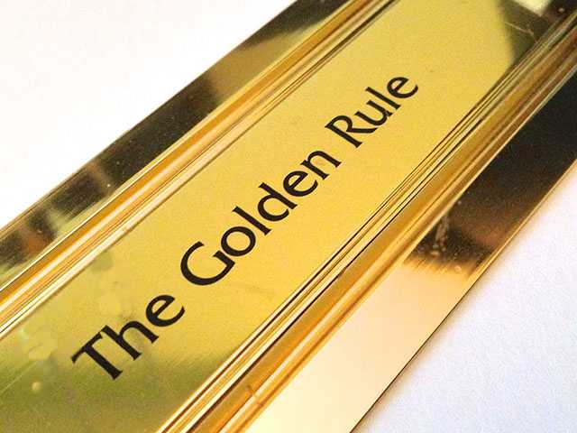 Golden Rule must become more than oft-quoted cliché